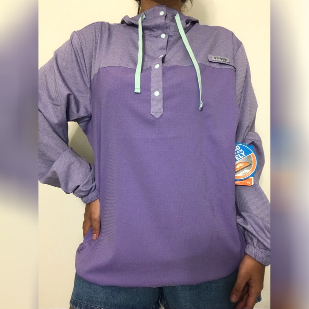 Purple Columbia windbreaker